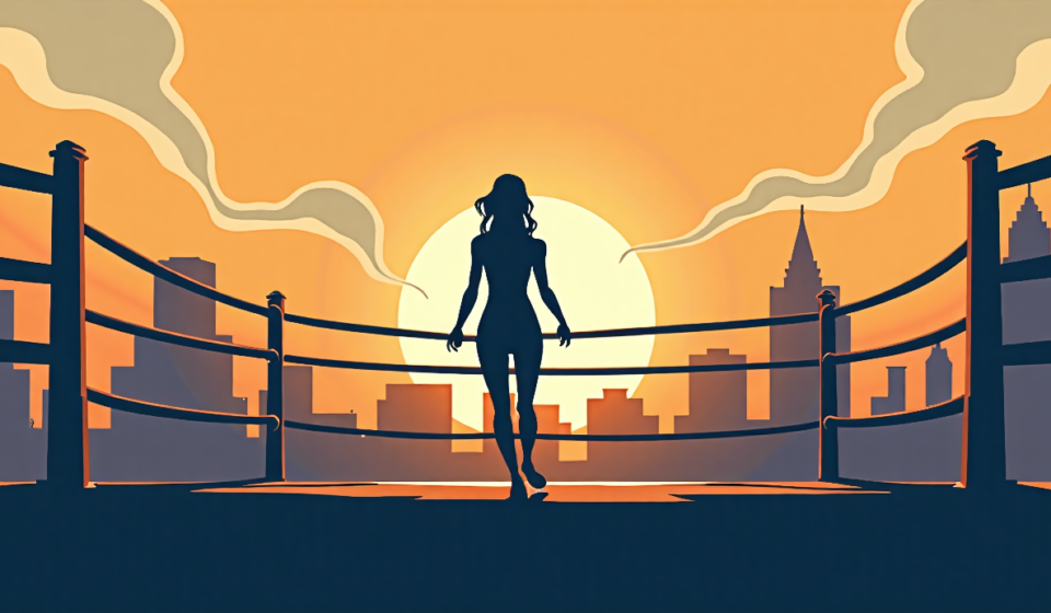 Zena Sterling Announces New Life Beyond WWE Ring — AI-generated editorial illustration