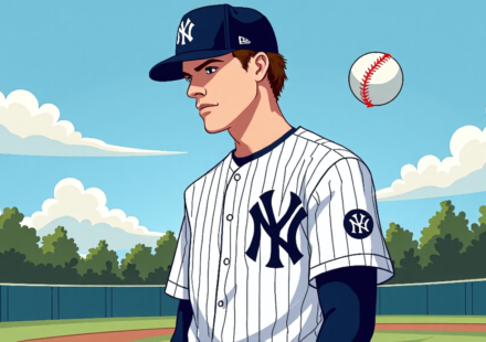 Aaron Judge Returns to Yankees After 99‑Day Rib Injury — AI-generated editorial illustration