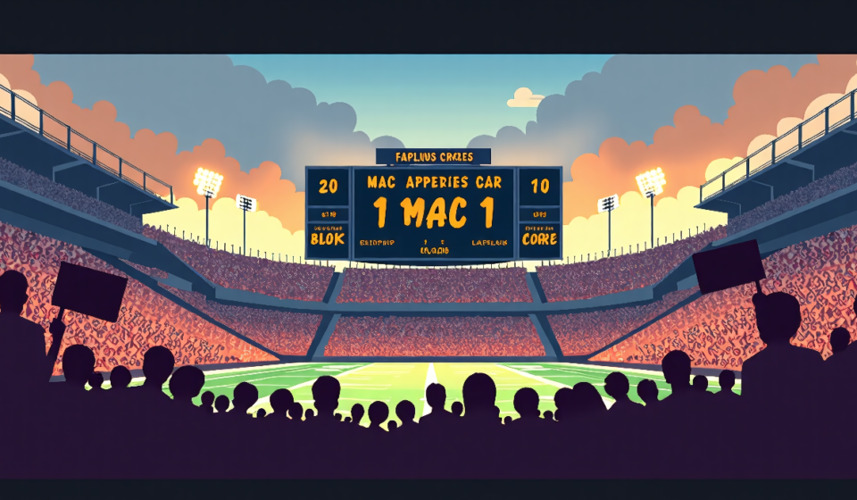 MAC Appeals Michigan‑Western Michigan Result, Demands NCAA Recognize Broncos — AI-generated editorial illustration