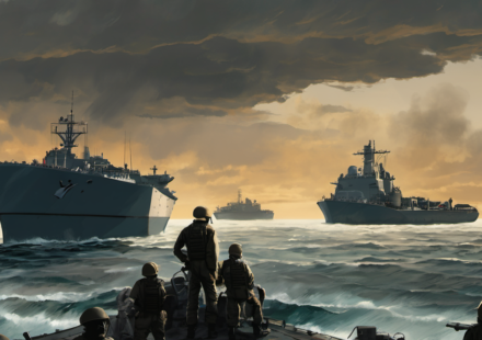 U.S. Forces Destroy Five Iranian Oil Tankers, Tehran Responds with Air Strikes — AI-generated editorial illustration