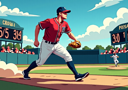 Crow‑Armstrong Hits 35th Steal, Eyes Rare 40/40 Club — AI-generated editorial illustration