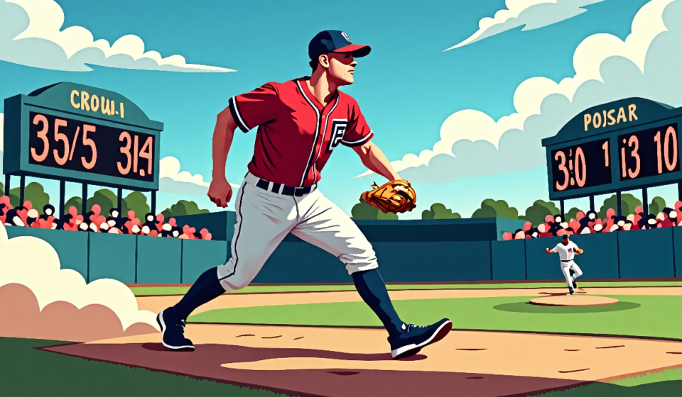 Crow‑Armstrong Hits 35th Steal, Eyes Rare 40/40 Club — AI-generated editorial illustration