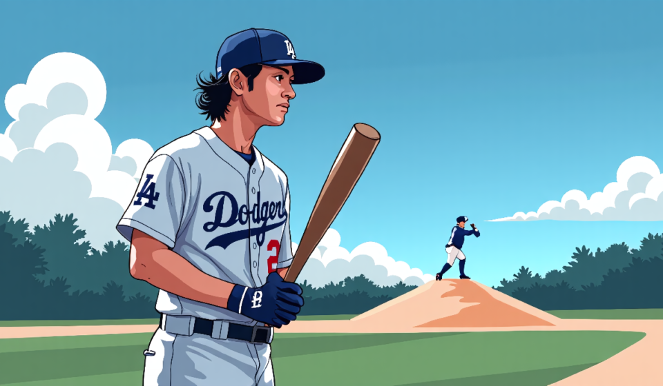 Ohtani Likely Done Pitching This Season, Says Dodgers Superstar — AI-generated editorial illustration
