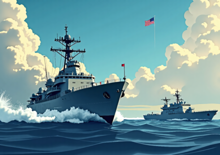 U.S. Military Sinks Vessel Linked to Los Choneros Narco‑Terrorist Group — AI-generated editorial illustration