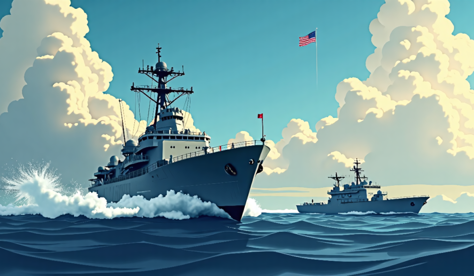 U.S. Military Sinks Vessel Linked to Los Choneros Narco‑Terrorist Group — AI-generated editorial illustration