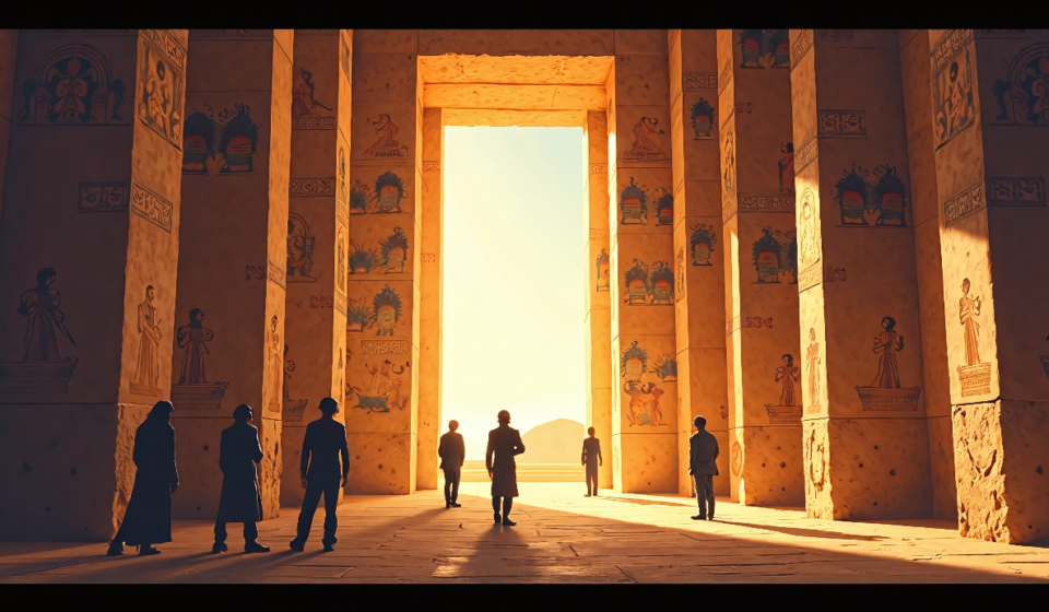 Ancient Egyptian Judge’s Tomb Reveals Vibrant 4,000‑Year‑Old Art — AI-generated editorial illustration