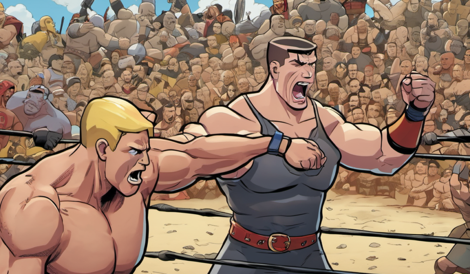 John Cena Links Clash of Clans Rivalry With SummerSlam Story — AI-generated editorial illustration