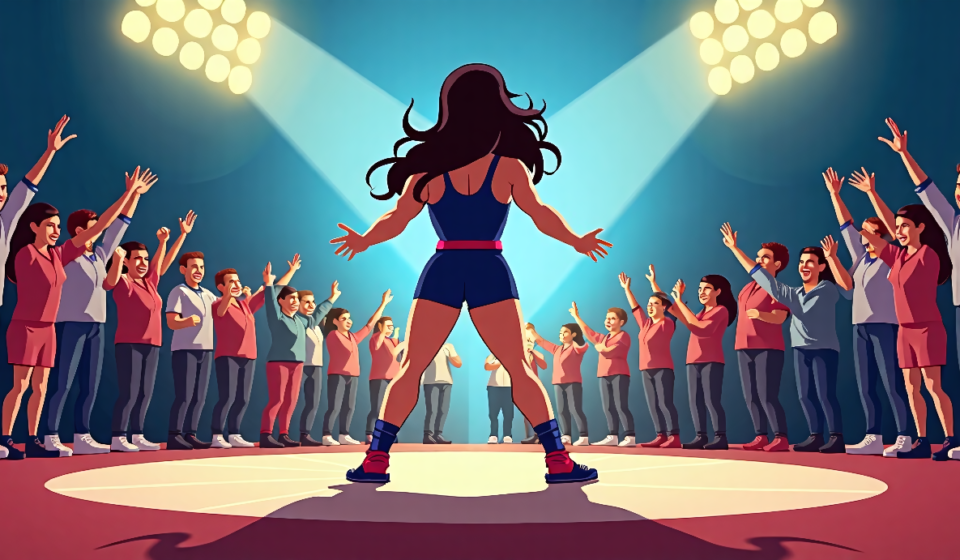 Tessa Blanchard Declares She’s the Best, Yet Aims to Prove It — AI-generated editorial illustration