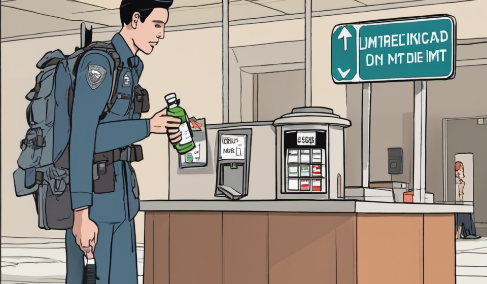 TSA May Allow Some Water Bottles Through Security, But Rules Stay Tight — AI-generated editorial illustration