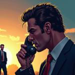 Ric Flair’s Grudge: The Call That Sparked a WCW Punch — AI-generated editorial illustration