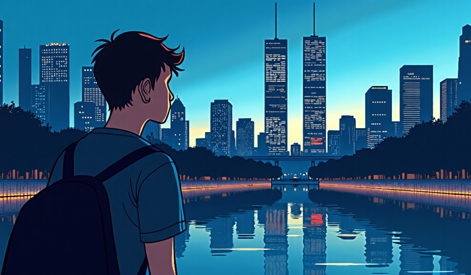 9/11: A History Chapter for a New Generation of Americans — AI-generated editorial illustration