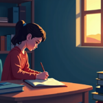 Afghan Girls Write Secret Letters, Dreaming of Ordinary Lives — AI-generated editorial illustration