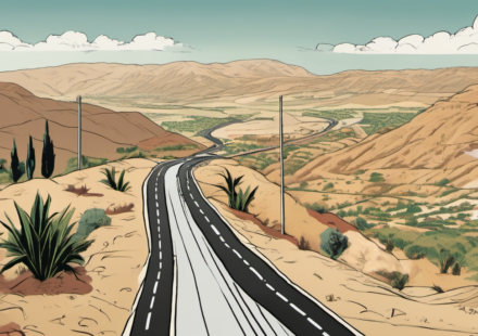 Israel’s E1 Plan Sparks Global Sanctions Over West Bank Corridor — AI-generated editorial illustration