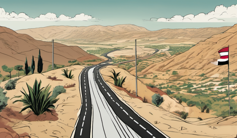Israel’s E1 Plan Sparks Global Sanctions Over West Bank Corridor — AI-generated editorial illustration