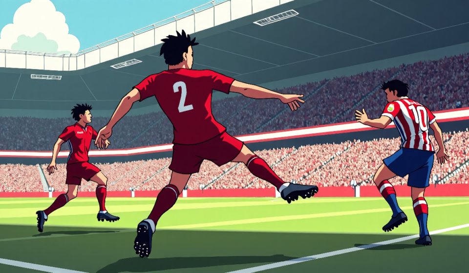 Mac Allister’s Long‑Range Goal Secures Liverpool’s Comeback vs. Atlético — AI-generated editorial illustration