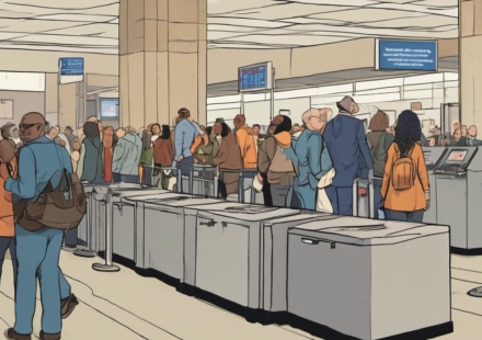 TSA’s New Program Lets Some Non‑Flyers Pass Security Without a Ticket — AI-generated editorial illustration