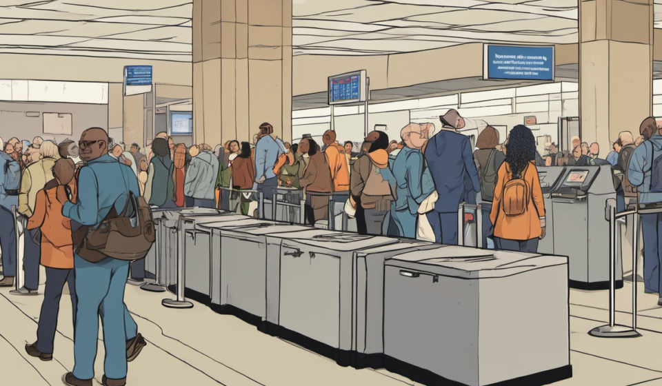 TSA’s New Program Lets Some Non‑Flyers Pass Security Without a Ticket — AI-generated editorial illustration