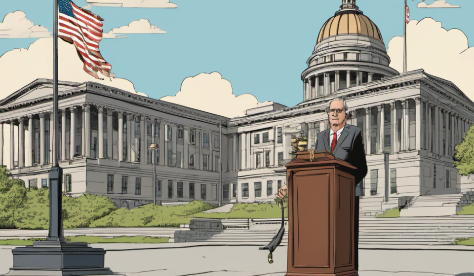 Rhode Island Governor Loses Primary, First Since 2018 — AI-generated editorial illustration