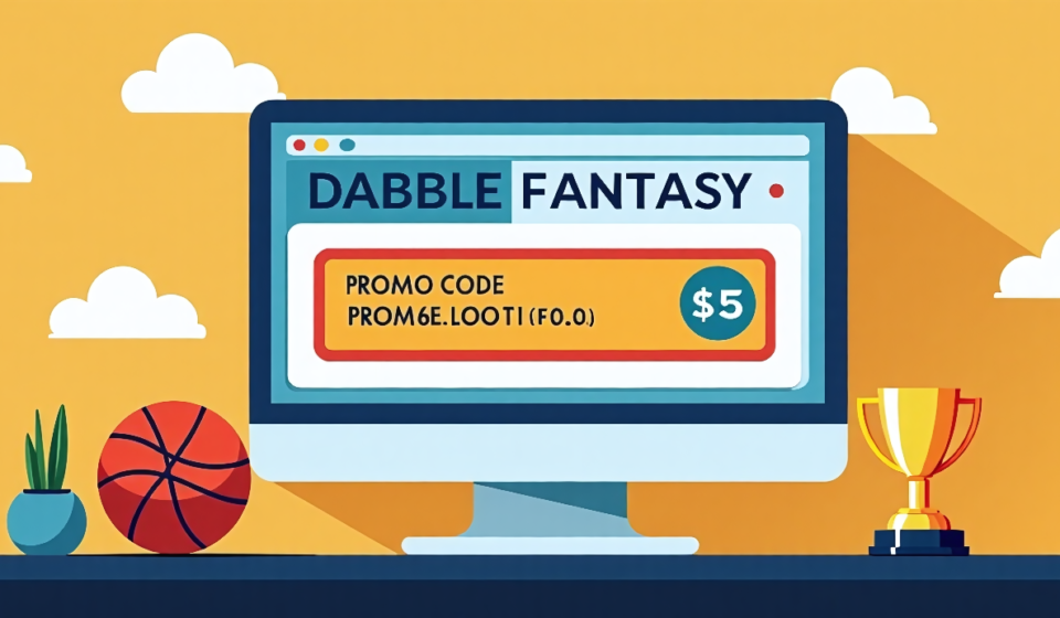 Dabble Offers $5 Play, $50 Bonus with FOX Promo Code — AI-generated editorial illustration