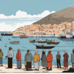 Spanish Opposition Leader Accuses PM of Betrayal Over Ceuta Migrant Crisis — AI-generated editorial illustration