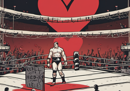 AEW’s Emotional Tribute to Rebel on 9/9 Dynamite — AI-generated editorial illustration
