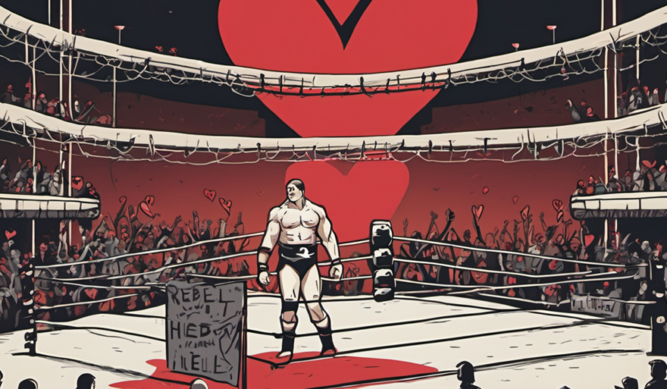 AEW’s Emotional Tribute to Rebel on 9/9 Dynamite — AI-generated editorial illustration