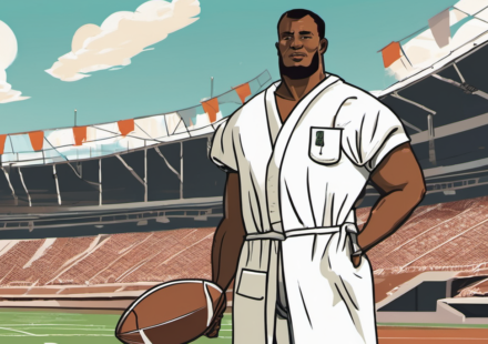 Brock Bowers Undergoes Meniscus Trim, Raiders Face 1‑2 Game Absence — AI-generated editorial illustration