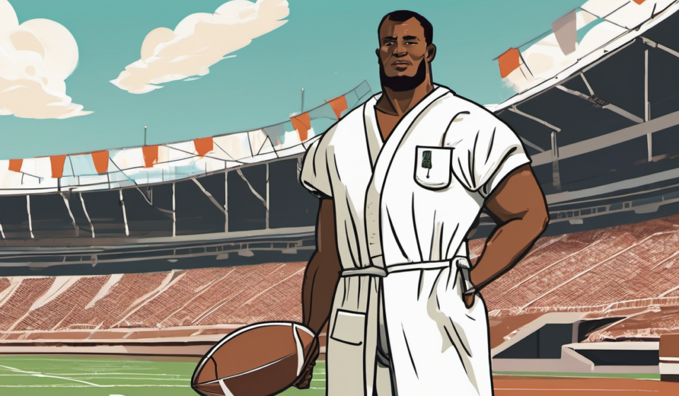 Brock Bowers Undergoes Meniscus Trim, Raiders Face 1‑2 Game Absence — AI-generated editorial illustration