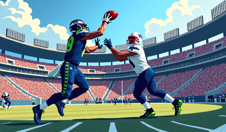 Seahawks’ 3‑Interception Game vs. Patriots Shows Defensive Mastery — AI-generated editorial illustration