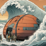 Startup Unveils Tsunami‑Resistant Survival Pod Prototype — AI-generated editorial illustration