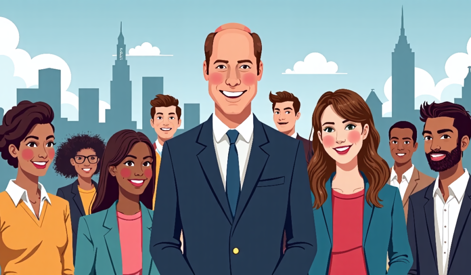 Prince William Launches Initiative to End Homelessness in the UK — AI-generated editorial illustration