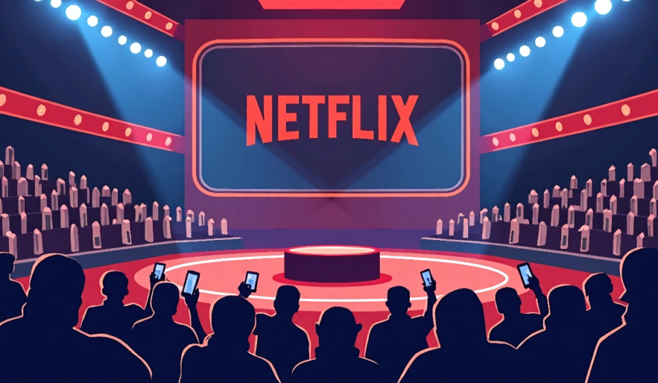 WWE Raw’s 8/31 Episode Falls Short of Netflix Top 10, Setting New Low — AI-generated editorial illustration