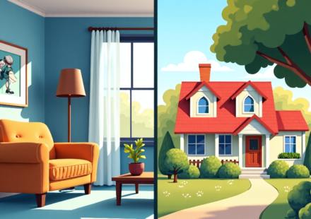 Rent or Buy? Navigating the Million-Dollar Decision in Today’s Housing Market — AI-generated editorial illustration