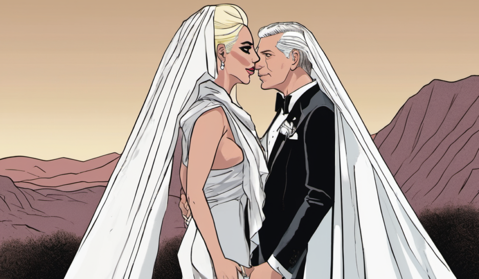 Lady Gaga and Michael Polansky Still Engaged, Not Married, Says TMZ — AI-generated editorial illustration