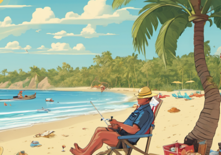 Indian Rocks Beach Enforces Strict Beach Rules, Fines Up to $500 — AI-generated editorial illustration