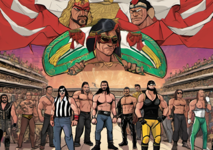 AEW Stars Head to Mexico City for CMLL Show Amid TripleMania Clash — AI-generated editorial illustration