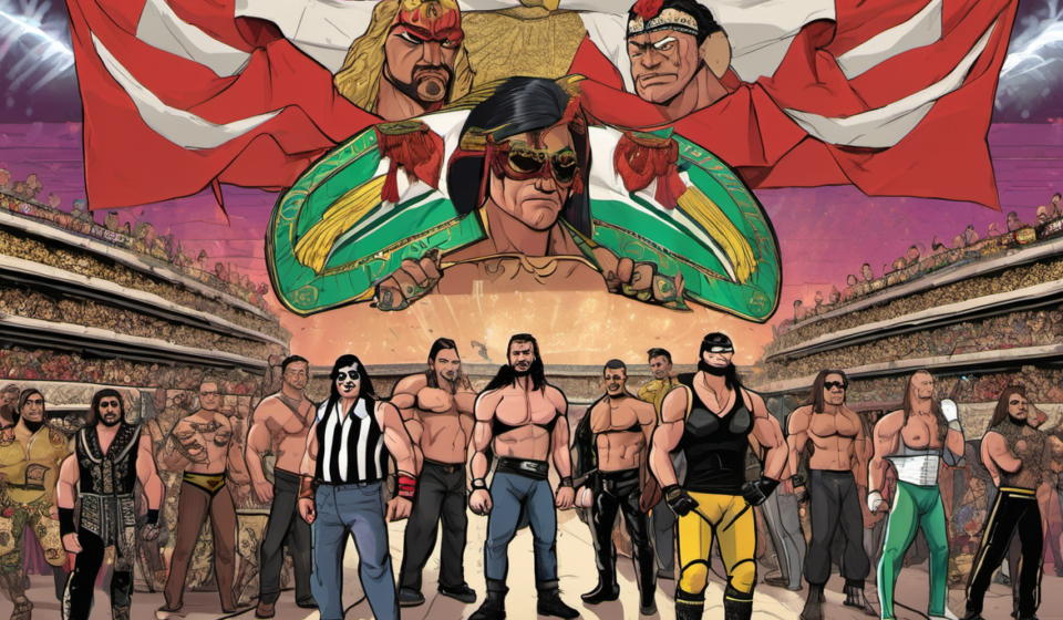 AEW Stars Head to Mexico City for CMLL Show Amid TripleMania Clash — AI-generated editorial illustration