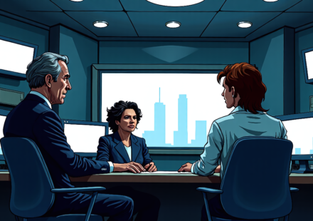 Bush White House Misunderstood Flight 93 as Shot Down, Says Rice — AI-generated editorial illustration