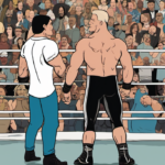 Danhausen Reveals How His WrestleMania Moment With John Cena Was a Surprise — AI-generated editorial illustration