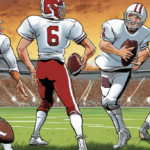 Julian Sayin: Ohio State’s Quiet QB Making Big Waves — AI-generated editorial illustration