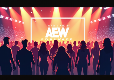 AEW Rebel Heart Dynamite: Stars From Multiple Promotions Backstage — AI-generated editorial illustration