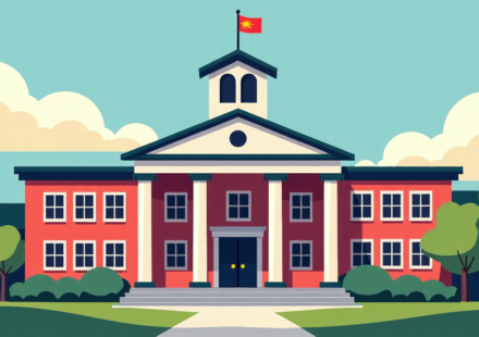 DHS Finally Takes Action After Immigrant Convicted of Assaulting Virginia Schoolgirls — AI-generated editorial illustration