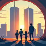 Family of 9/11 Hero to Revisit Final Tunnel Run on 25th Anniversary — AI-generated editorial illustration