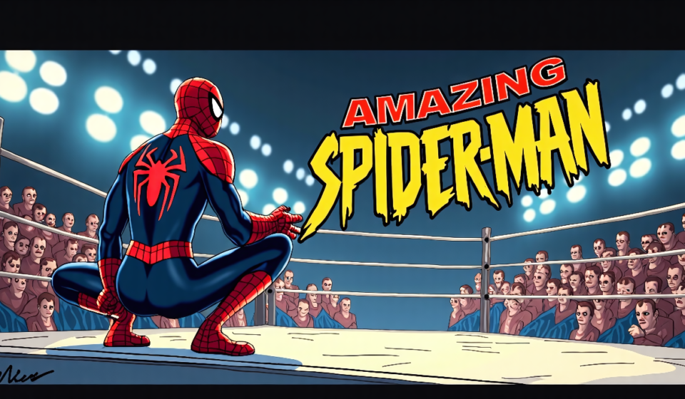Triple H and Rob Fee Join Forces for Amazing Spider‑Man #1000 — AI-generated editorial illustration