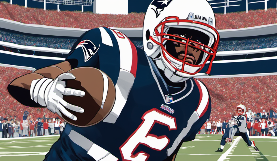 Patriots Lose A.J. Brown to 4‑Week Ankle Injury — AI-generated editorial illustration