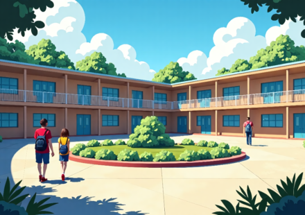Widowed 9/11 Survivor Turns Loss Into Legacy With New School — AI-generated editorial illustration