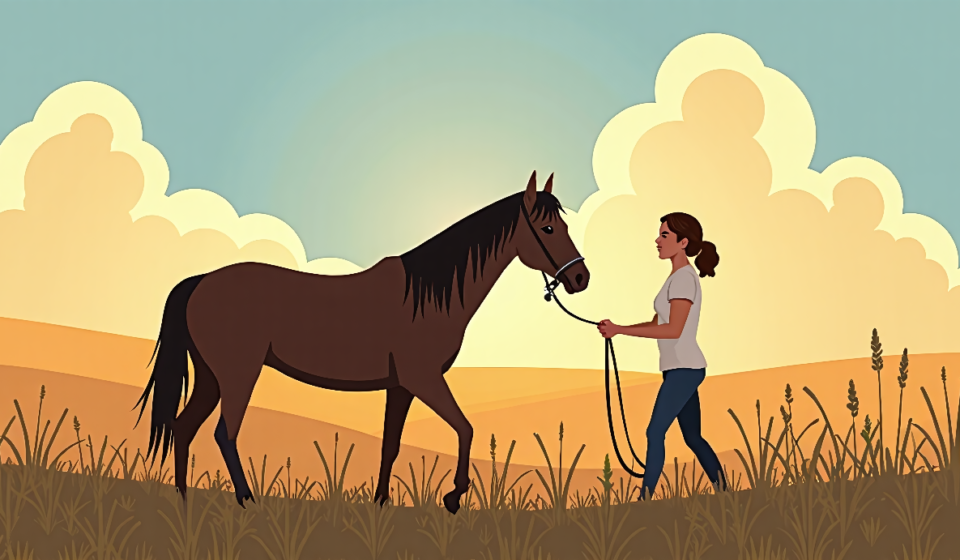 From 9/11 Loss to Equine Healing: Kayla Fallon Smith’s Legacy — AI-generated editorial illustration