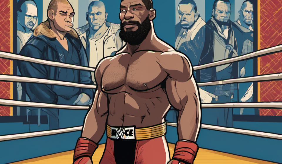 Royce Keys Earns Internal Praise After WWE Return — AI-generated editorial illustration
