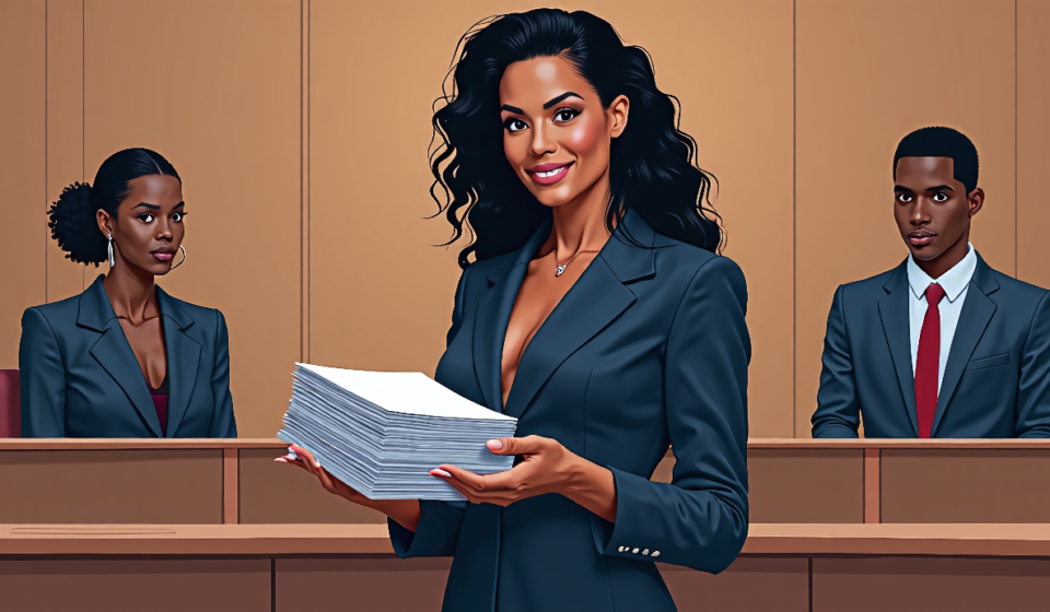 Tyra Banks Hopes to Review Uncut Netflix Interviews with Miss J & Jay Manuel — AI-generated editorial illustration