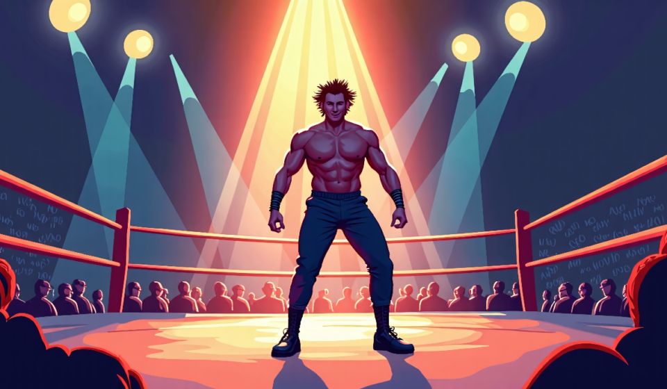 Will Ospreay Reveals Secrets Behind AEW All In: London 2026 Entrance — AI-generated editorial illustration